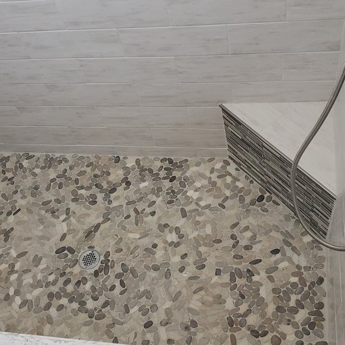 Floors2Interiors Photo Gallery : Bathroom shower floor tile